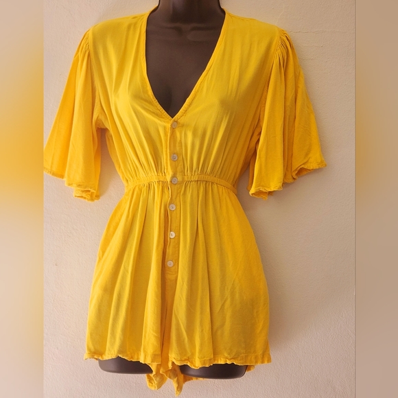 Valija gitana Pants - Super cute yellow romper